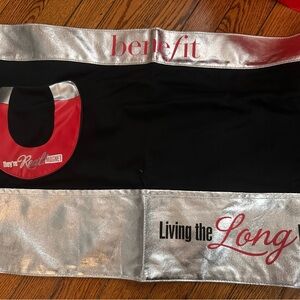 Benefit Silver and Black Apron they’re real makeup pockets